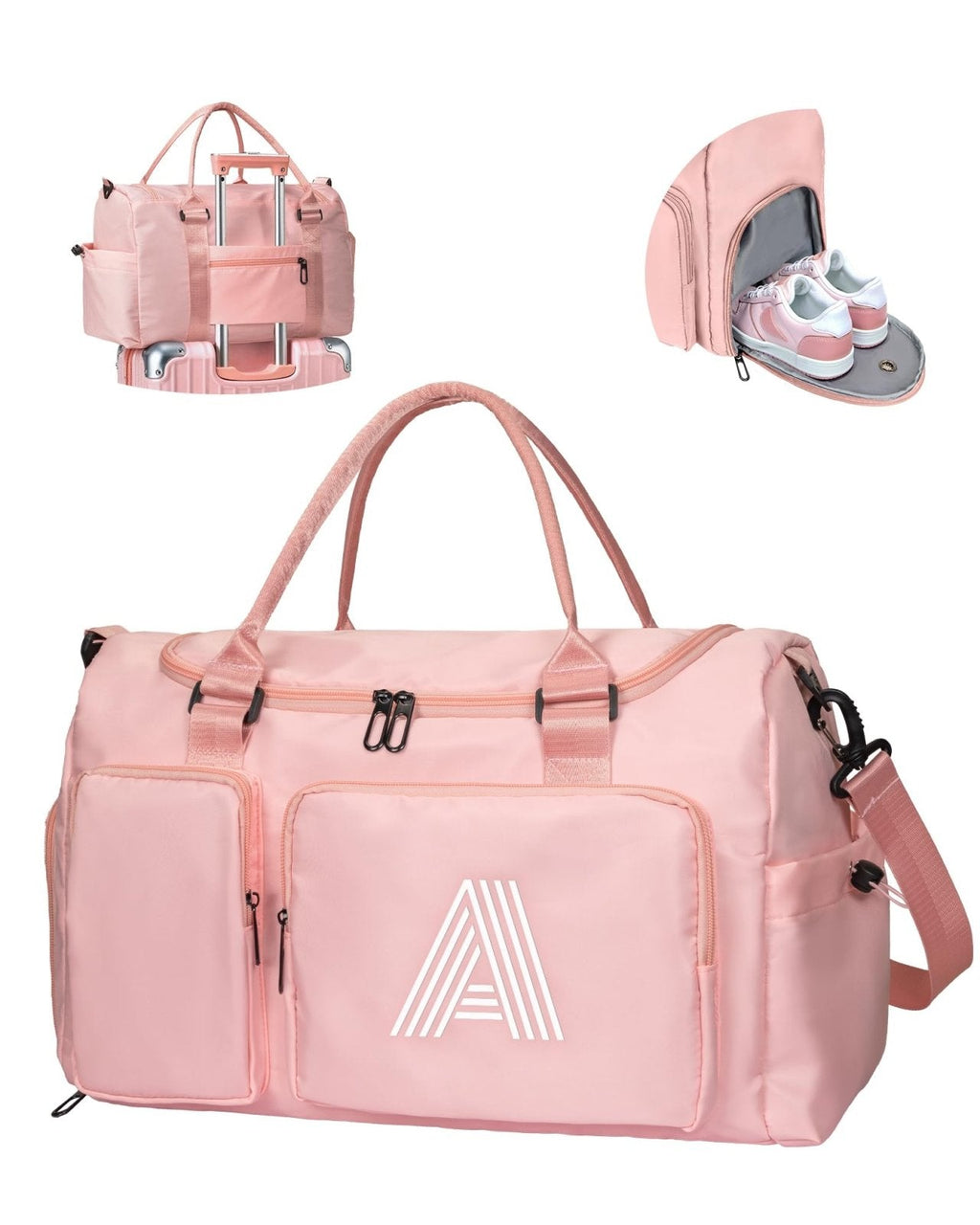 Elilier Easter Basket Stuffers, Duffle Bag Women Girls Gift: Dance Sports with Shoe Compartment, Large Capacity 32L, Weekender Overnight bags, Birthday Gifts for Women Girls Teens Kids