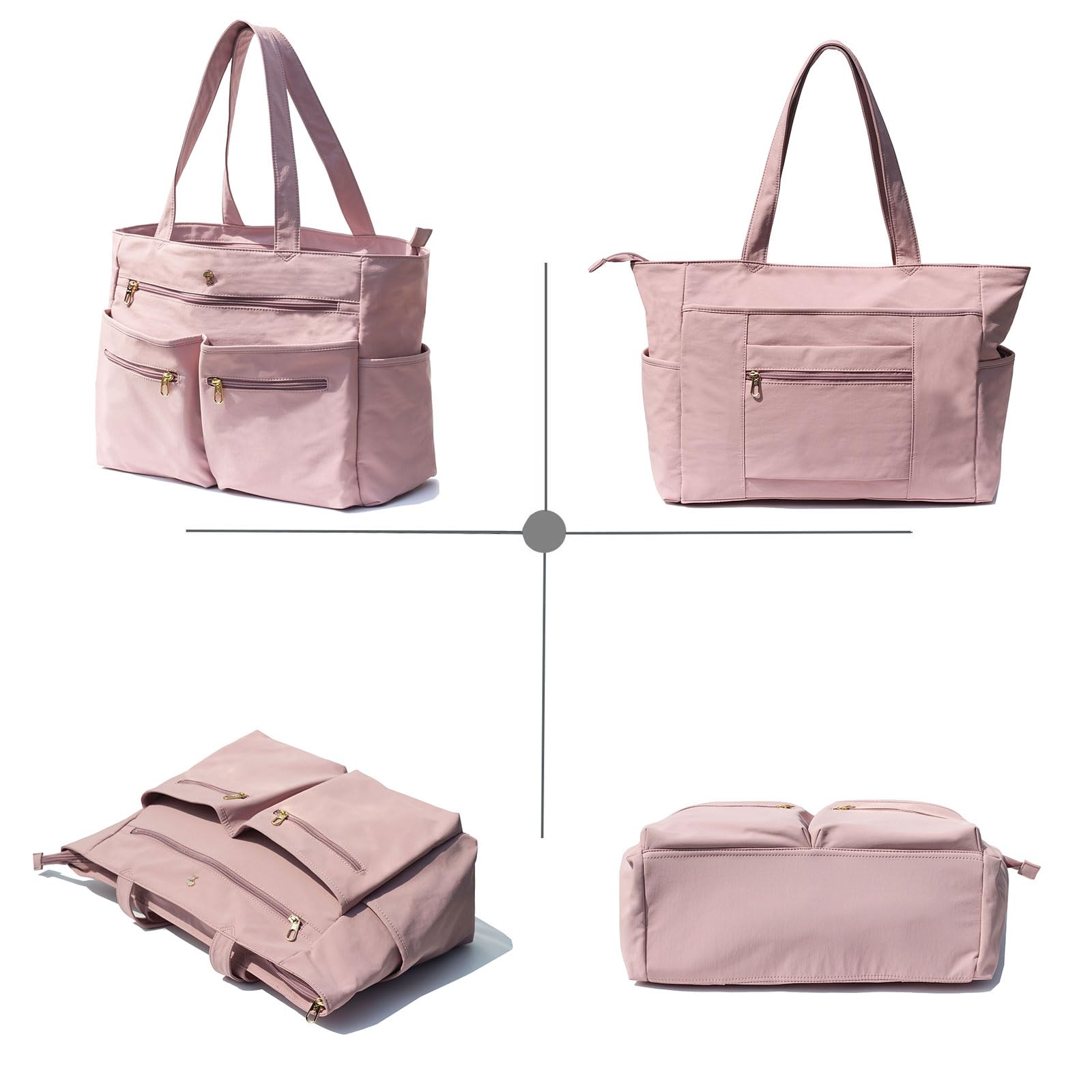 ESVAN Weekender Bag Carry On Bag Overnight Tote Travel Duffle with 13 Pockets for Travel,Work，Gym,Beach,Teacher,Nurse