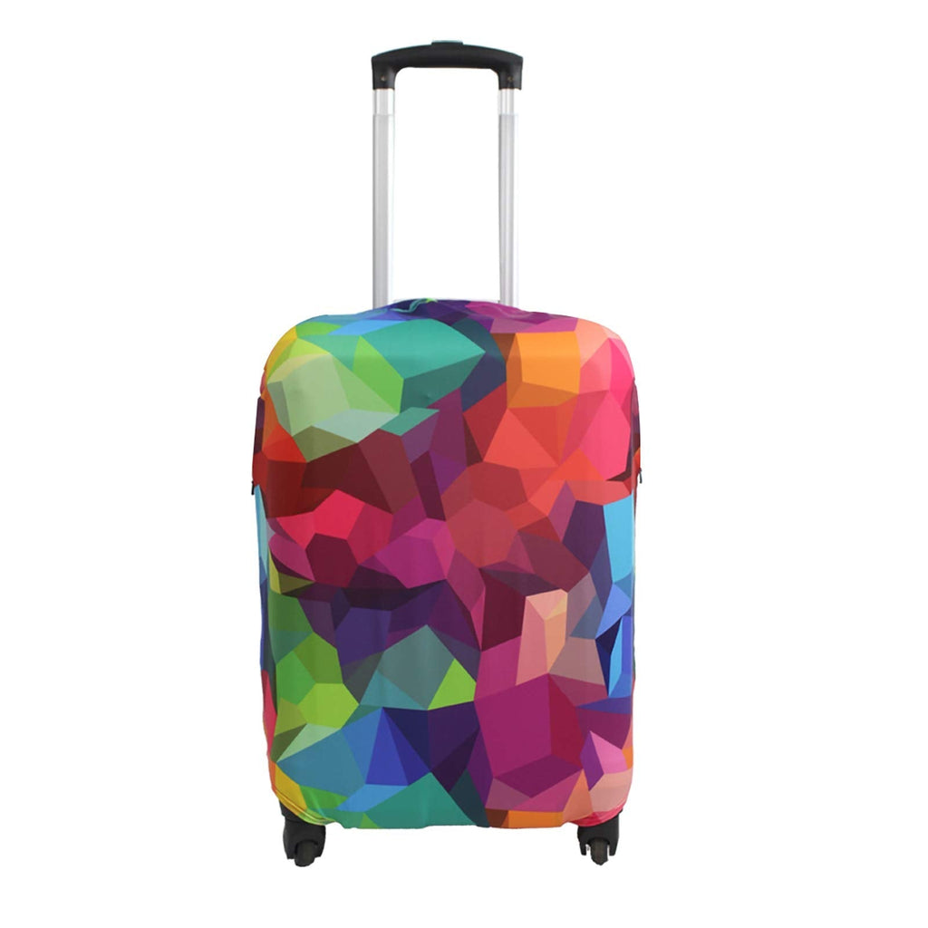 Explore Land Travel Luggage Cover Suitcase Protector Fits 31-32 Inch Case (Geometry, XL)