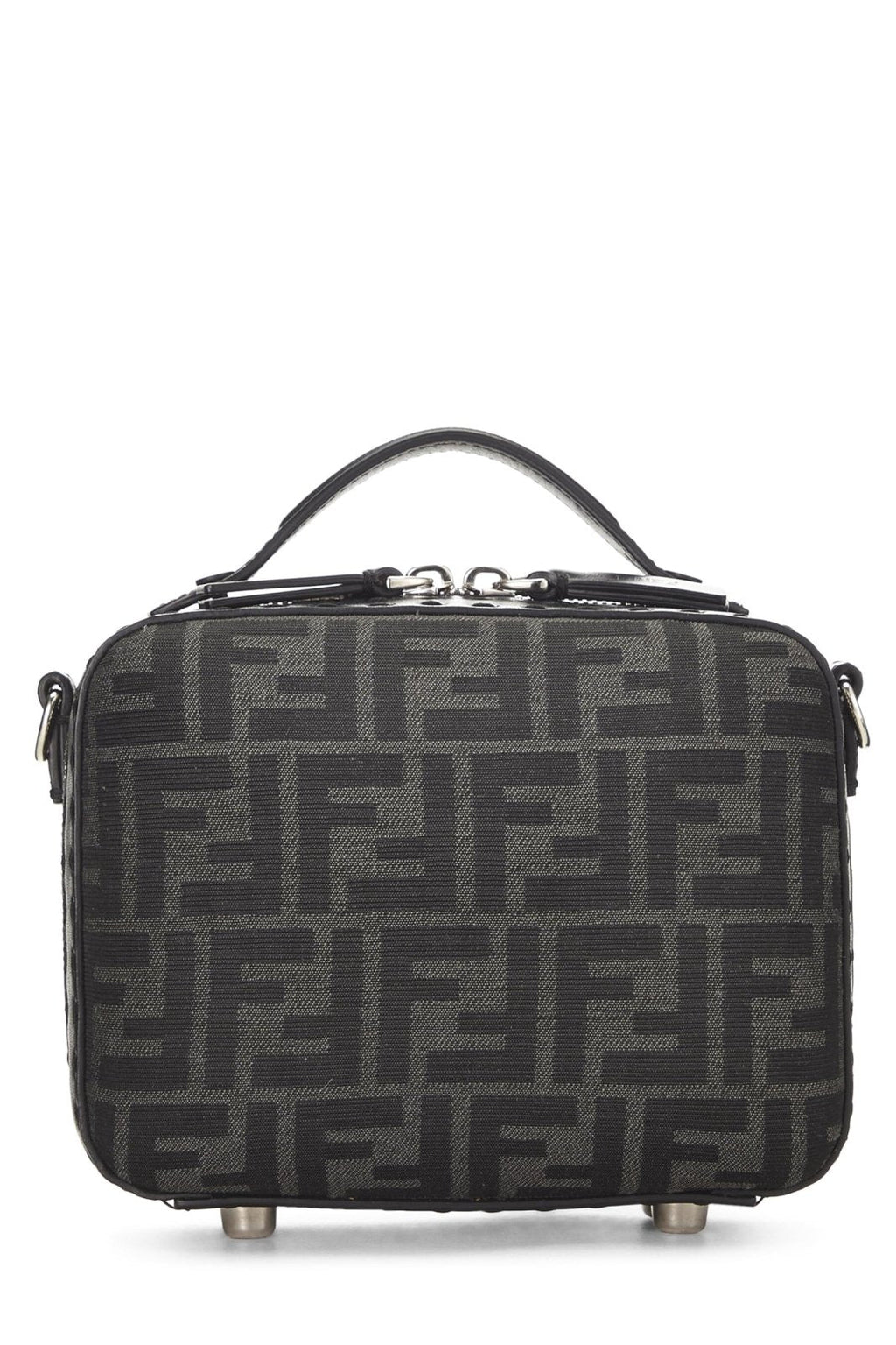Fendi, Pre-Loved Black Zucca Canvas Suitcase Mini, Brown