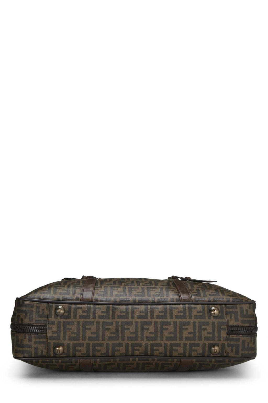 Fendi, Pre - Loved Coated Canvas Zucca Weekender Large, Brown