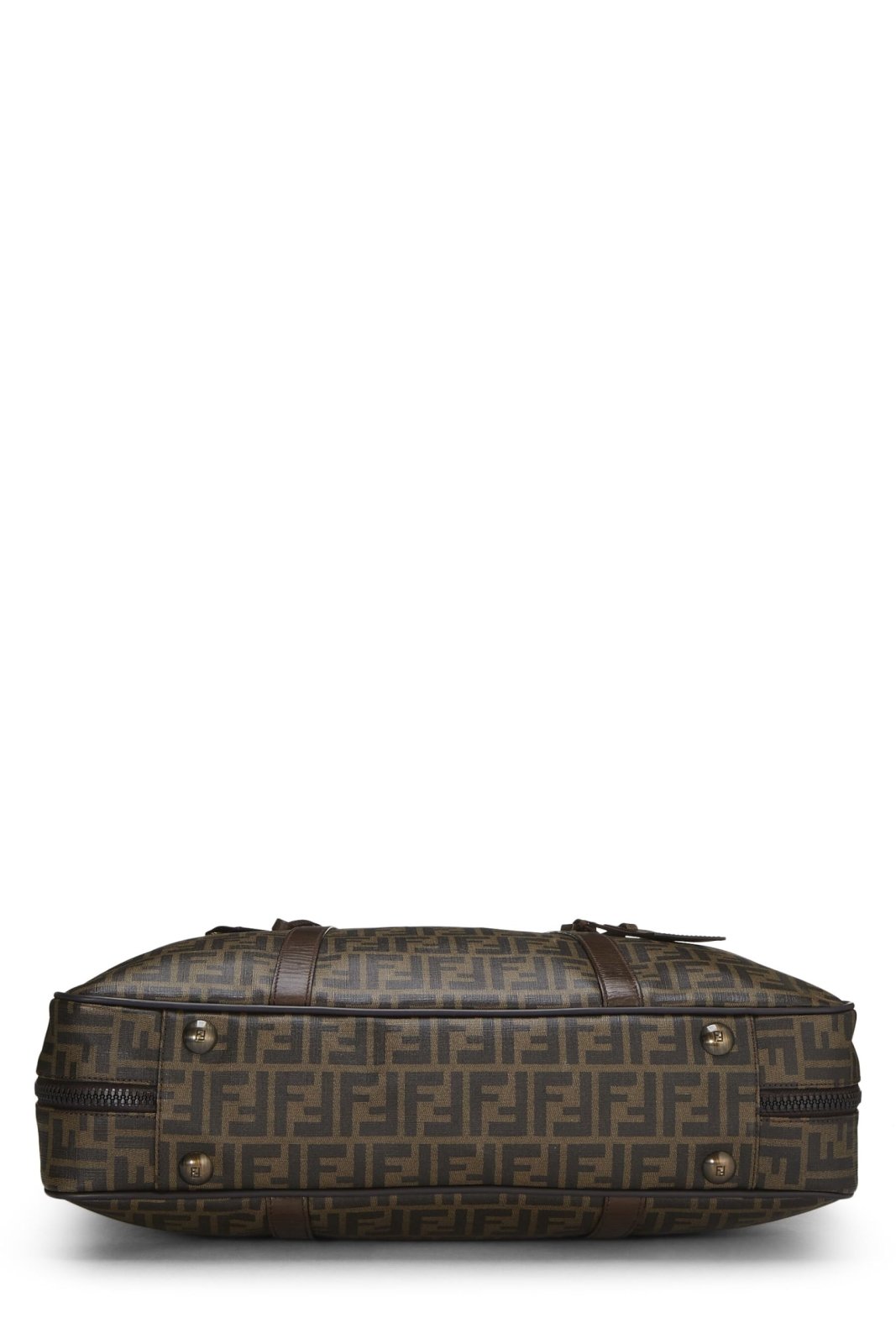 Fendi, Pre - Loved Coated Canvas Zucca Weekender Large, Brown