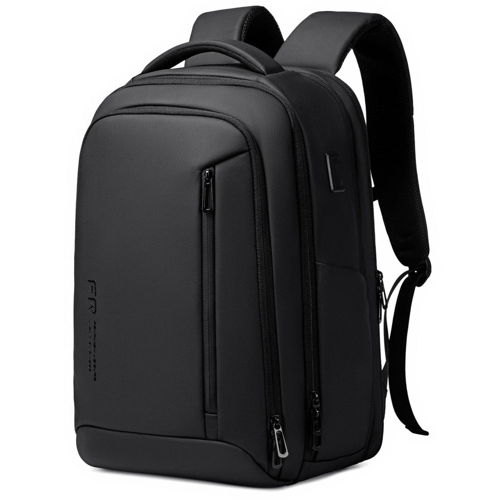 Fenree.geer Business Travel Backpack for Men, Expandable Water Resistant 17 Inch Laptop Backpack with USB Port, Black Computer Backpack for College/Work