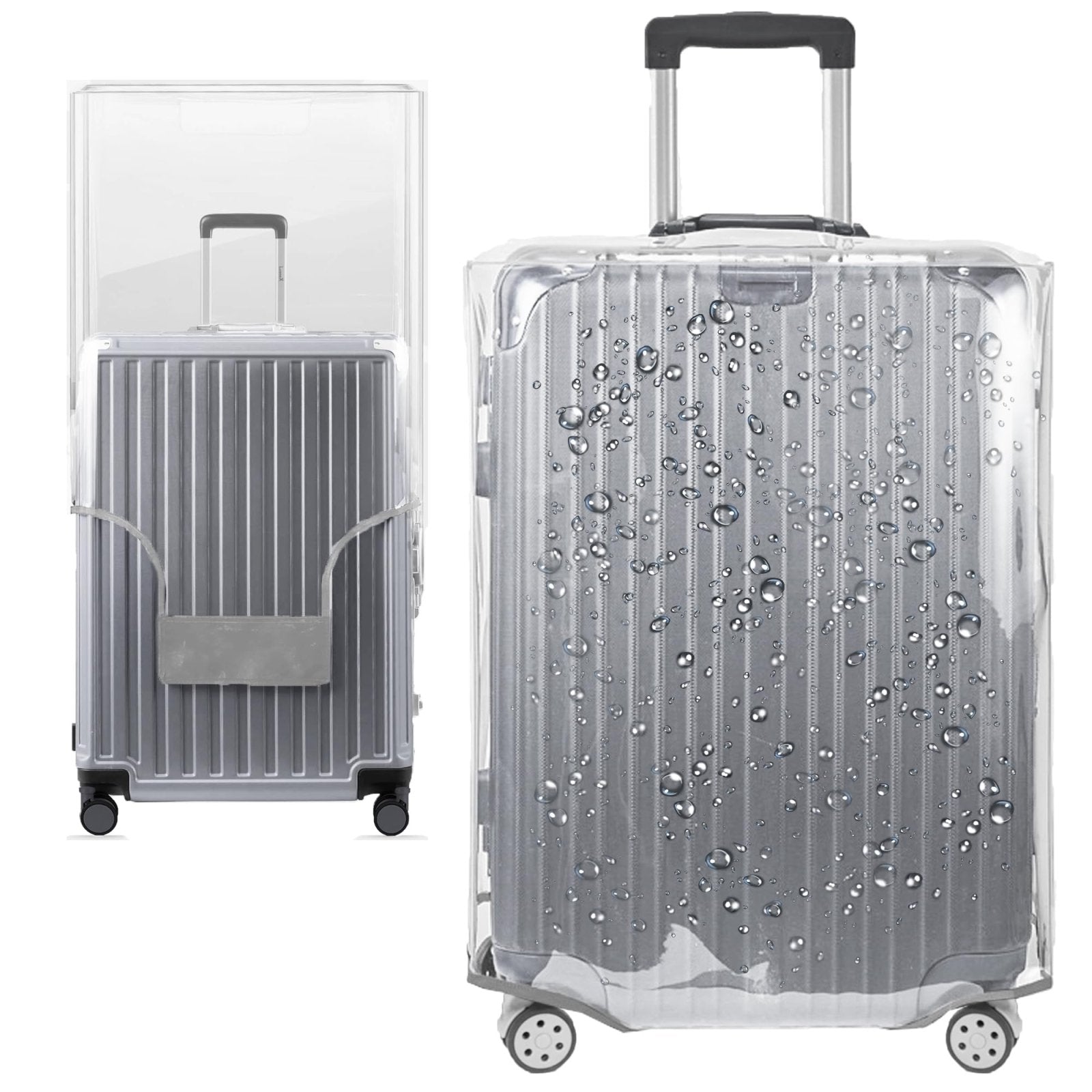 Feybaul Luggage Cover 28 Inch TSA Approved,Full Clear 3mm Thickness Suitcase Cover for Luggage Suitable 28-29 Inch Suitable for Long Travel Accessories
