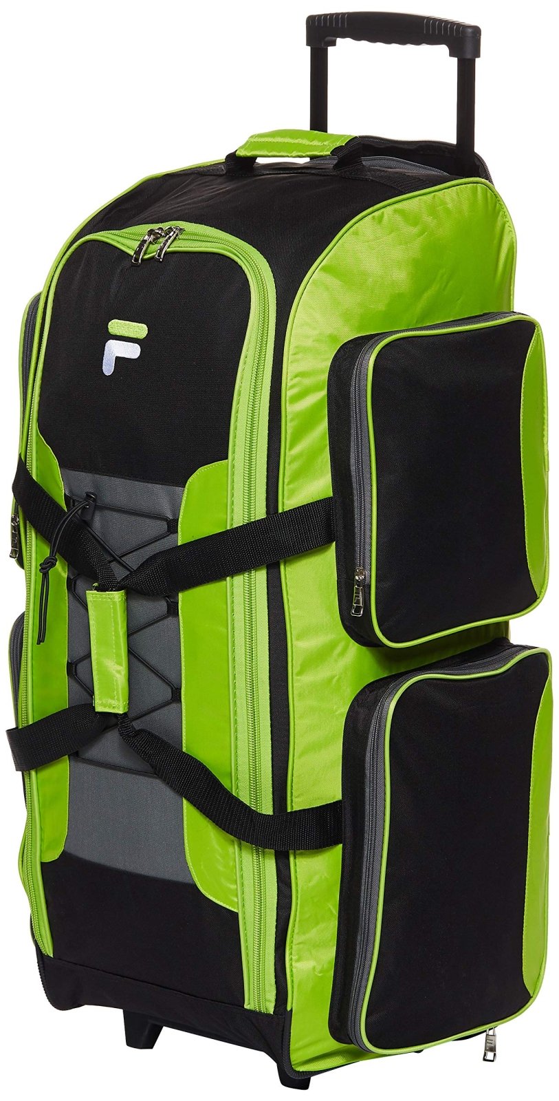 Fila 32" Lightweight Rolling Duffel, Neon Lime