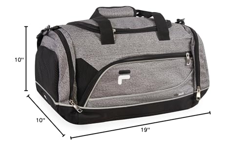 Fila Sprinter 19" Sport Duffel Bag, Heather Grey
