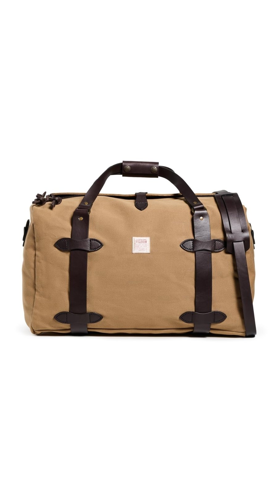 Filson Men's Medium Rugged Twill Duffle Bag, Tan, One Size