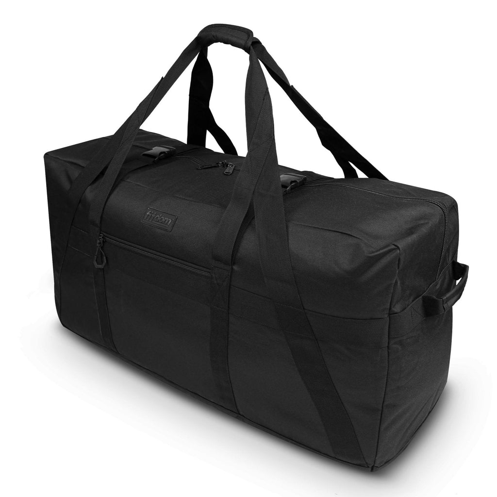 Fitdom 130L 35" Heavy Duty Extra Large Duffle with Upgrade Zipper, Durable & Water Resistant. Perfect as Camping Bag Travel Storage Tent Storage Sports Equipment Bag For Coaches & More