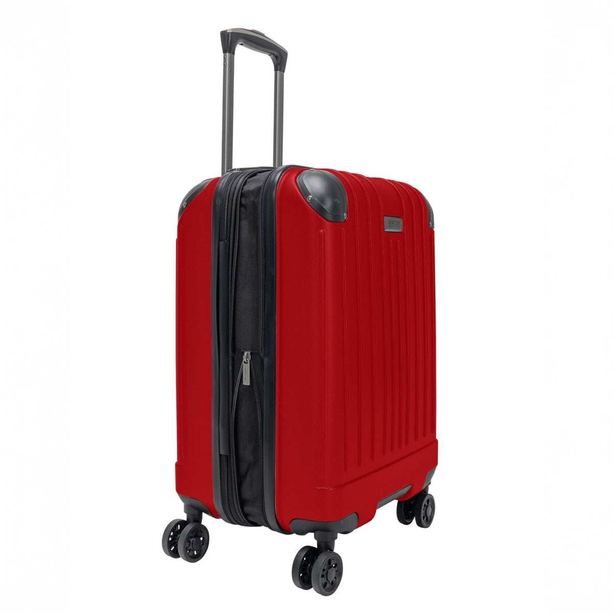 Flying Axis Collection Lightweight Hardside Expandable 8 - Wheel Spinner Luggage, Cherry Red, 20 - Inch Checked