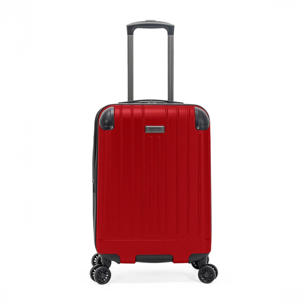 Flying Axis Collection Lightweight Hardside Expandable 8-Wheel Spinner Luggage, Cherry Red, 20-Inch Checked