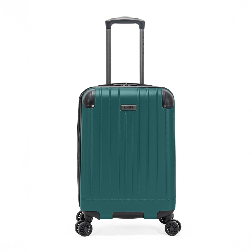 Flying Axis Collection Lightweight Hardside Expandable 8-Wheel Spinner Luggage, Midnight Turquoise, 20-Inch Checked