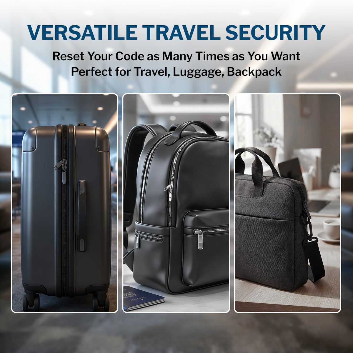 Forge TSA Approved Luggage Locks - Black 2 PK