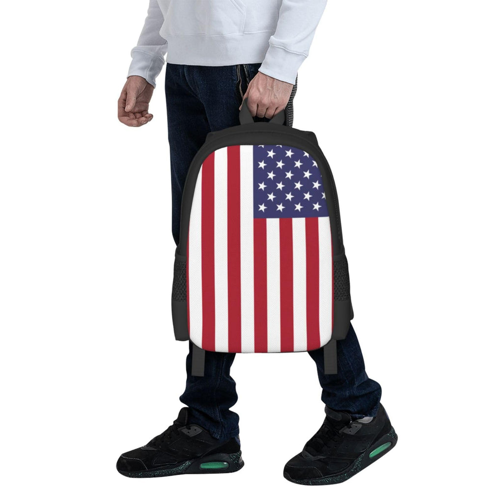 FSQDJLU Patriotic flag of USA Speck Travel Backpack, 15.6 Inch Laptop Computer Bag for Men Women