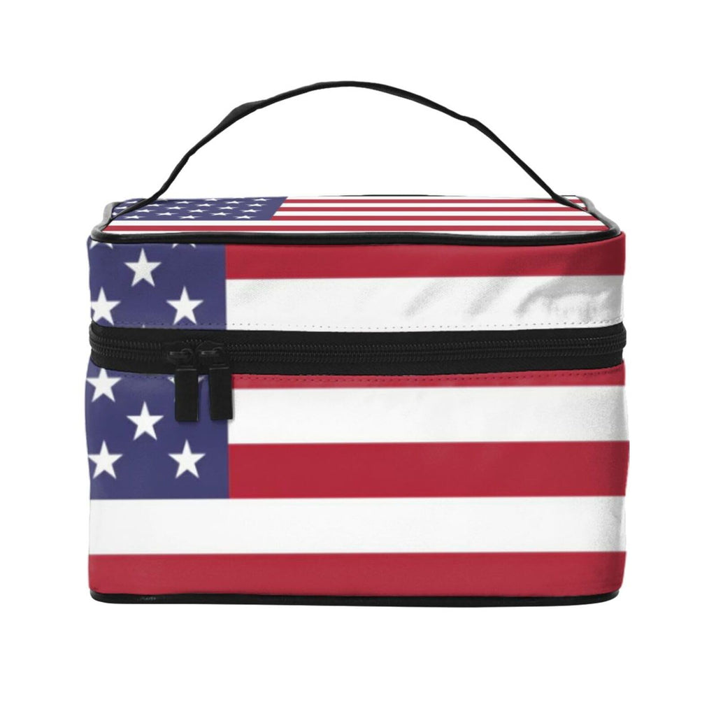 FSQDJLU Patriotic flag of USA Speck Travel Makeup Bag Large Capacity Cosmetic Bag Portable Toiletry Bag