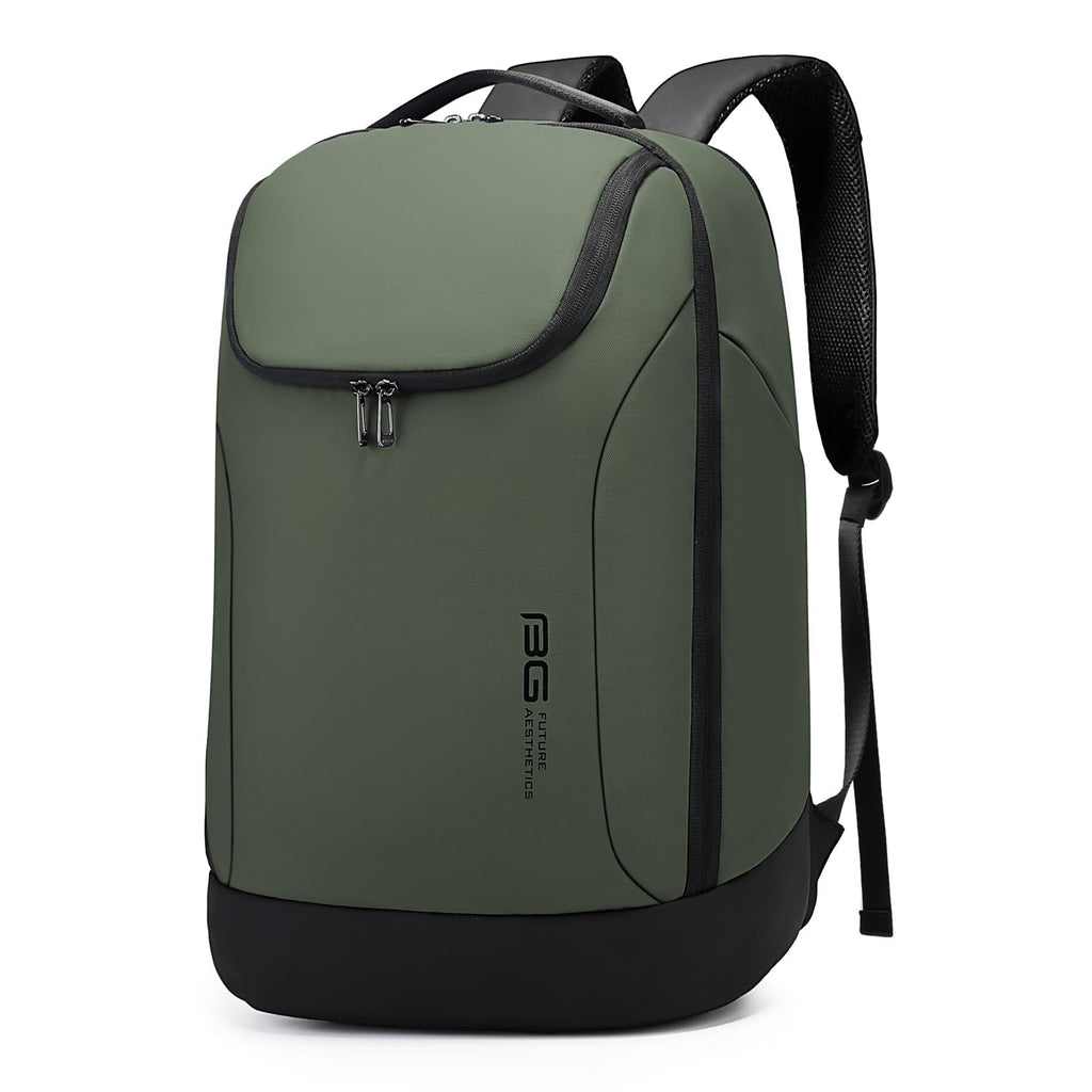 FUTURE AESTHETICS Business Smart Backpack Waterproof for women,men,Fight Approved Durable Backpack suitable as overnight and travel backpack (Green)