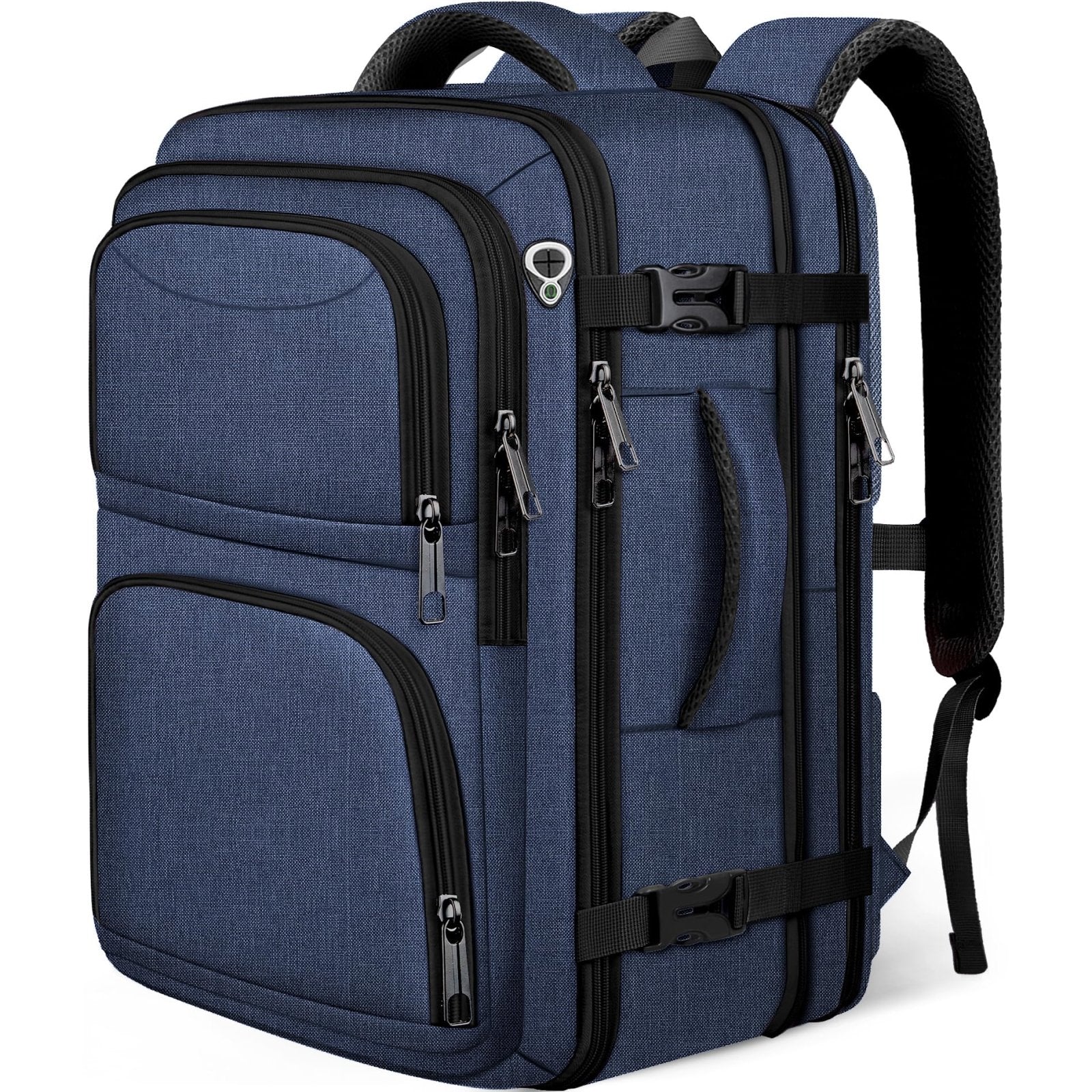 Fxcelets Travel Backpack, Extra Large Carry on Backpack, TSA 18.4 inch Laptop Bags Flight Approved, Lightweight Waterproof Business Luggage Bag, Gifts for Women, Blue