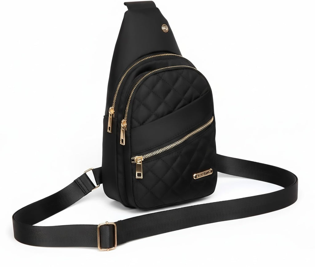 FZRPBRF Small Sling Bag for Women Multi-Pockets Crossbody Bags Daypack Sling Backpack for Travel Daily Outdoor