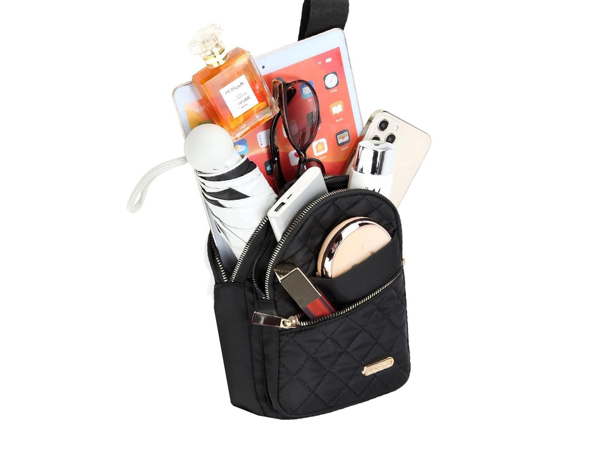 FZRPBRF Small Sling Bag for Women Multi - Pockets Crossbody Bags Daypack Sling Backpack for Travel Daily Outdoor