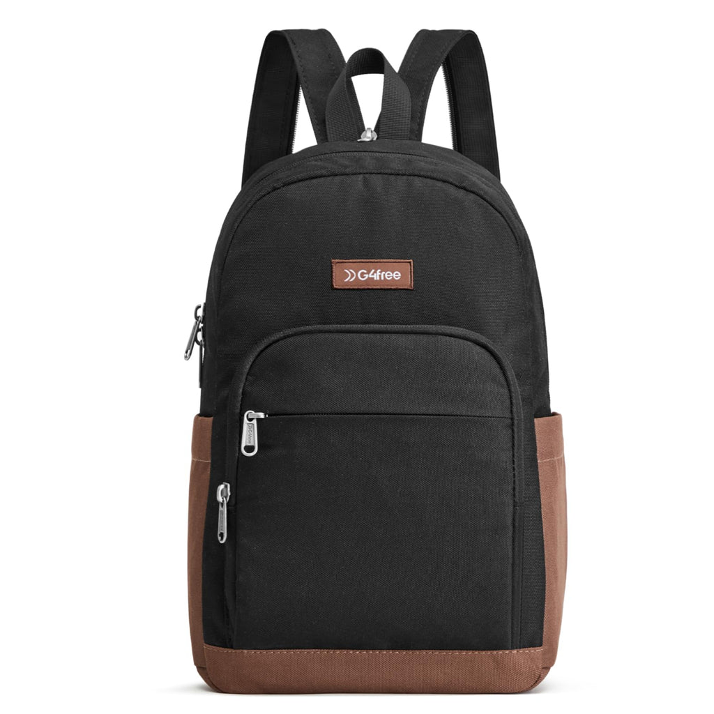 G4Free Sling Bag Crossbody Backpack Small Convertible Crossbody Bag for Women Men Sling Backpack for Travel with RFID Pocket Black & Brown
