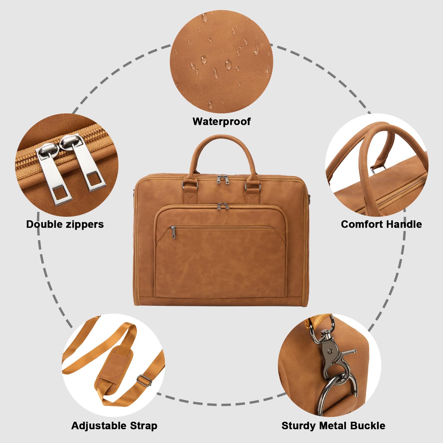 Garment Bag for Travel Large Carry on Garment Bags Men Women Garment Suitcase Bags