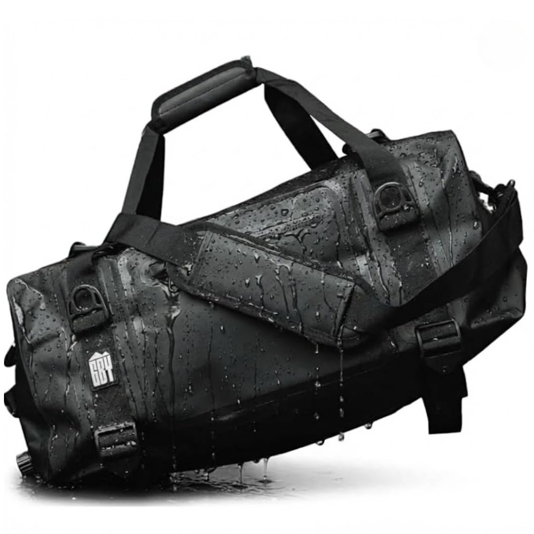 GBY Waterproof Dry Bag Duffle 56L – Large Travel, Camping & Outdoor Bag, Convertible Backpack, Sports, Gym, Durable & Portable