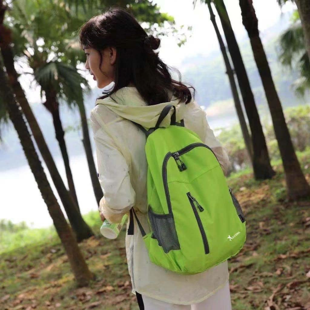 Geboldil Men's and women's leisure waterproof travel backpack green