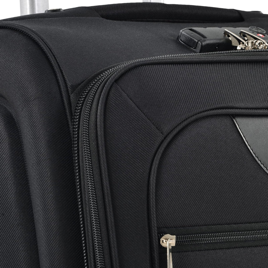 Gecheer Softside Expandable 3 - Piece Luggage Set – 22”, 26”, 30” Lightweight Spinner Suitcases with TSA Lock, 360° Wheels, and External Zippered Pockets YHSZJ - PP283608AAB