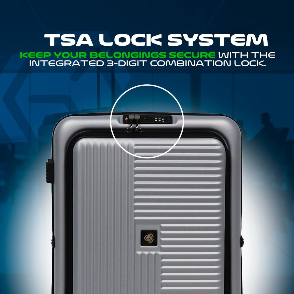 Global DRT 20 - Inch Lightweight Collapsible Expandable Carry - On Suitcase, Airline Approved, Water and Impact Resistant