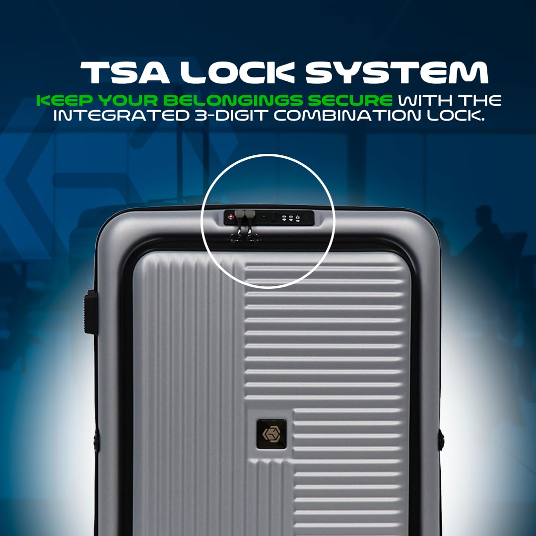 Global DRT 20 - Inch Lightweight Collapsible Expandable Carry - On Suitcase, Airline Approved, Water and Impact Resistant