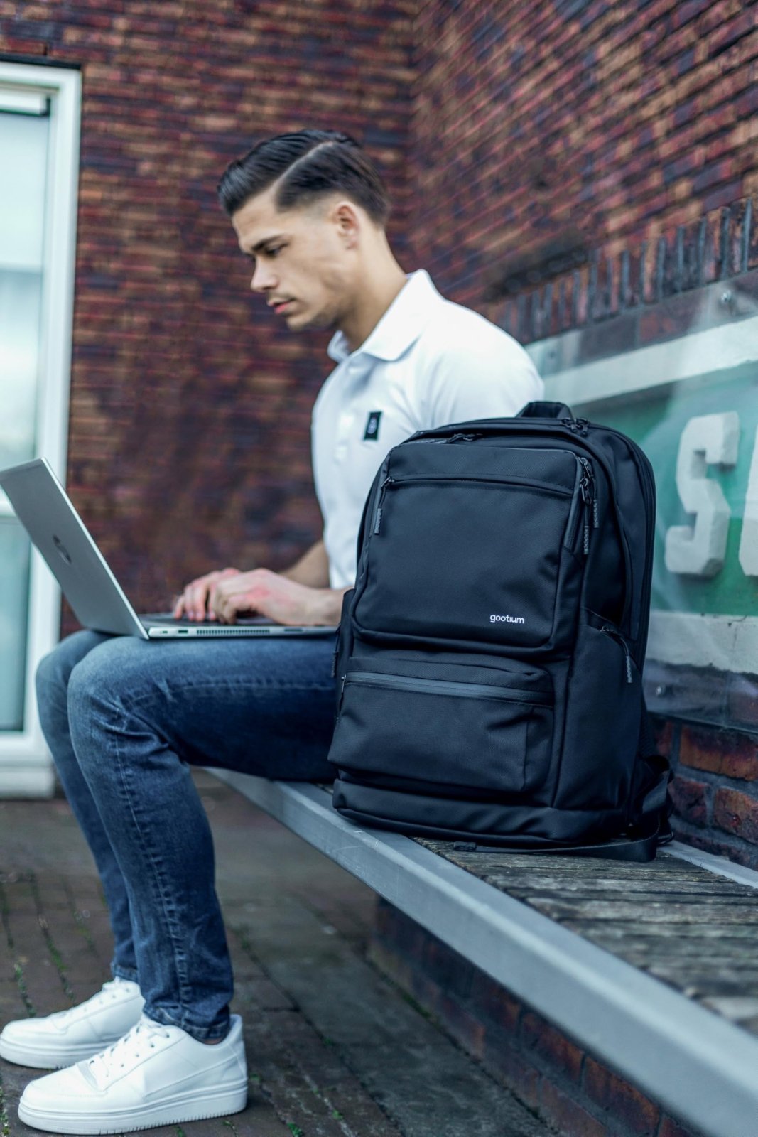 GOOTIUM Laptop Business Travel Backpack - TSA - Friendly Carry - On Luggage Boundless Collection Daypack for College, Commuting & Work