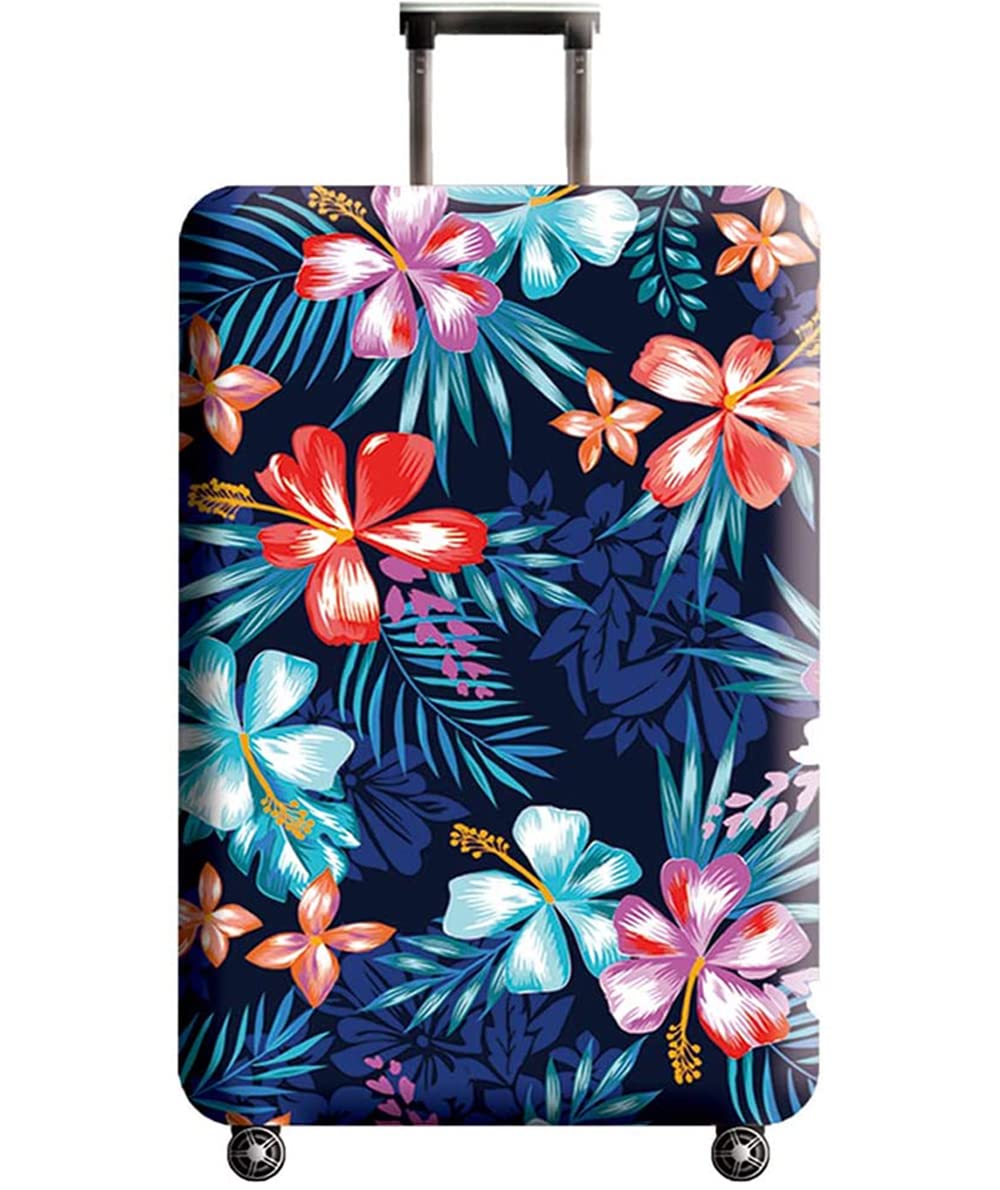 GOXUNYUAN Suitcase Cover, Carry on Luggage Cover Protector - Travel Elastic Spandex Luggage Covers Fits 29 30 Inch Flower