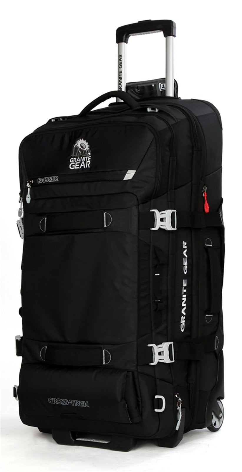 Granite Gear 131L Water-Resistant Wheeled Duffle Suitcase – Extra Large Check-in Softcase Luggage with Backpack Strap and Rolling Wheels for Travel