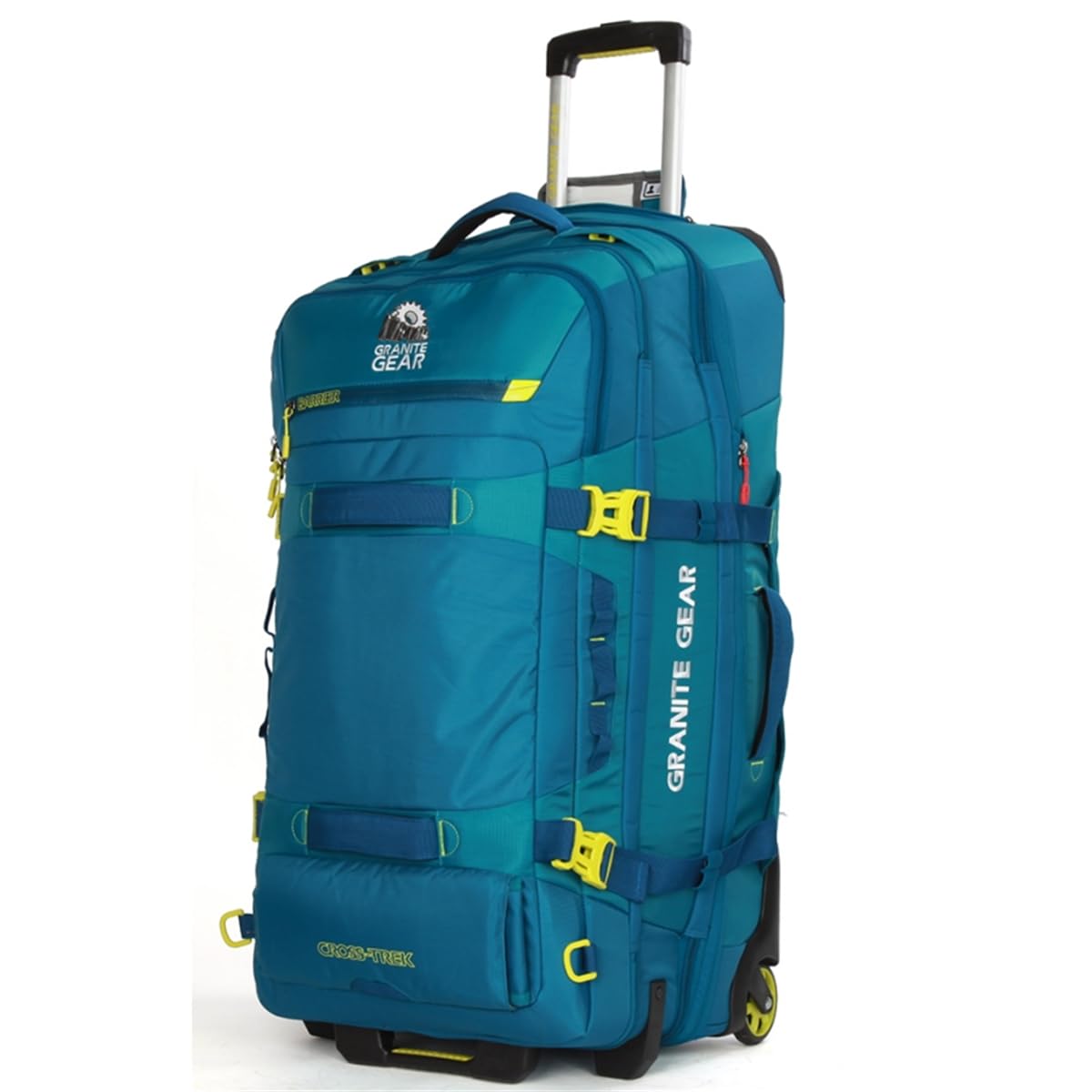 Granite Gear 131L Water-Resistant Wheeled Duffle Suitcase – Extra Large Check-in Softcase Luggage with Backpack Strap and Rolling Wheels for Travel