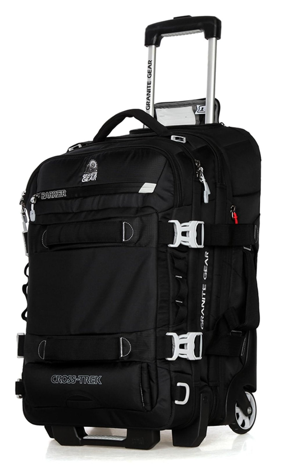 Granite Gear 53L Water-Resistant Wheeled Duffel Suitcase – Carry-On Softcase Luggage with Backpack Straps, Durable Travel Tote with Rolling Wheels