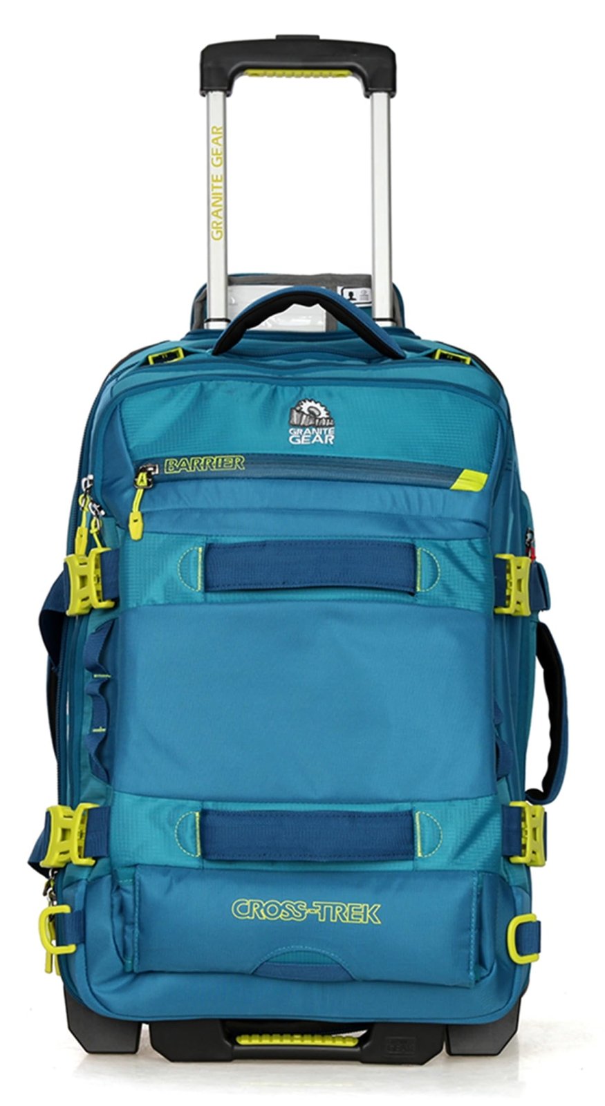 Granite Gear 53L Water-Resistant Wheeled Duffel Suitcase with Backpack Straps - Carry-On Luggage Tote Softcase