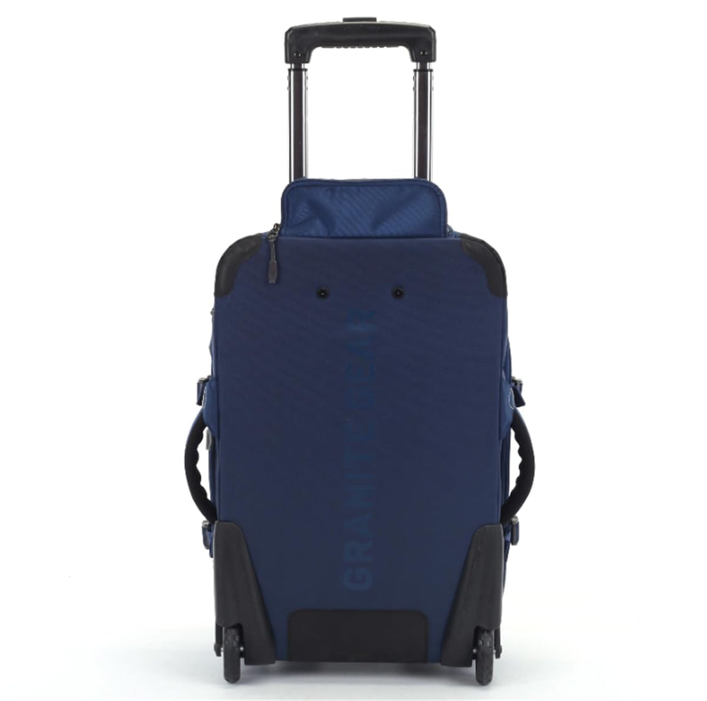 Granite Gear 55L Water - Resistant Wheeled Duffle Suitcase – Carry - On Softcase Luggage with Backpack & Waist Straps, Rolling Wheels, and Durable Travel Design