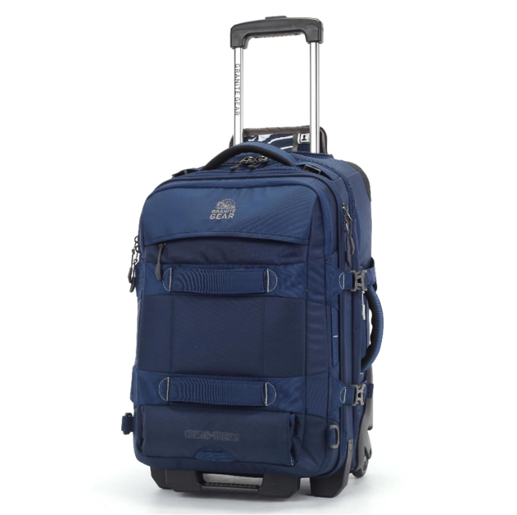 Granite Gear 55L Water-Resistant Wheeled Duffle Suitcase – Carry-On Softcase Luggage with Backpack & Waist Straps, Rolling Wheels, and Durable Travel Design