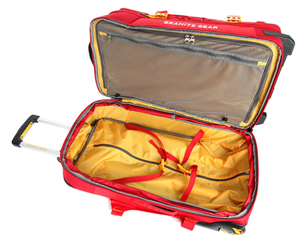 Granite Gear Water - Resistant Wheeled Duffle Suitcase – Check - in Softcase Luggage with Backpack Strap and Rolling Wheels for Travel