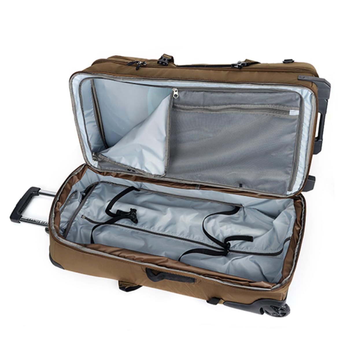 Granite Gear Water - Resistant Wheeled Duffle Suitcase – Large Check - in Softcase Luggage with Backpack Straps and Rolling Wheels for Travel