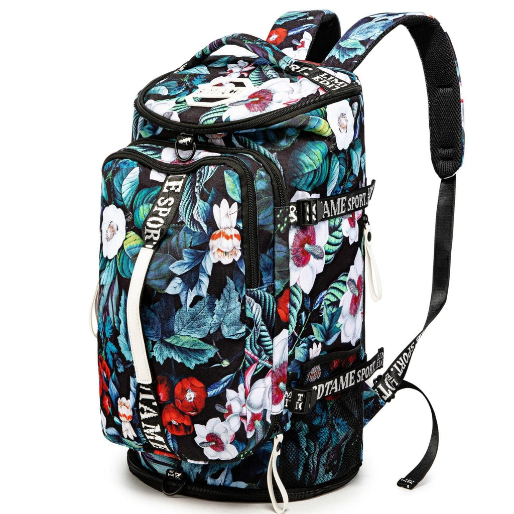 Gym Duffle Bag Backpack with Shoe Compartment,4 ways Travel Backpack for Women and Men,Multi-Functional Weekender bag with Waterproof Layer&Laptop Compartment for Fitness, Travel,Camping(Turquoise)