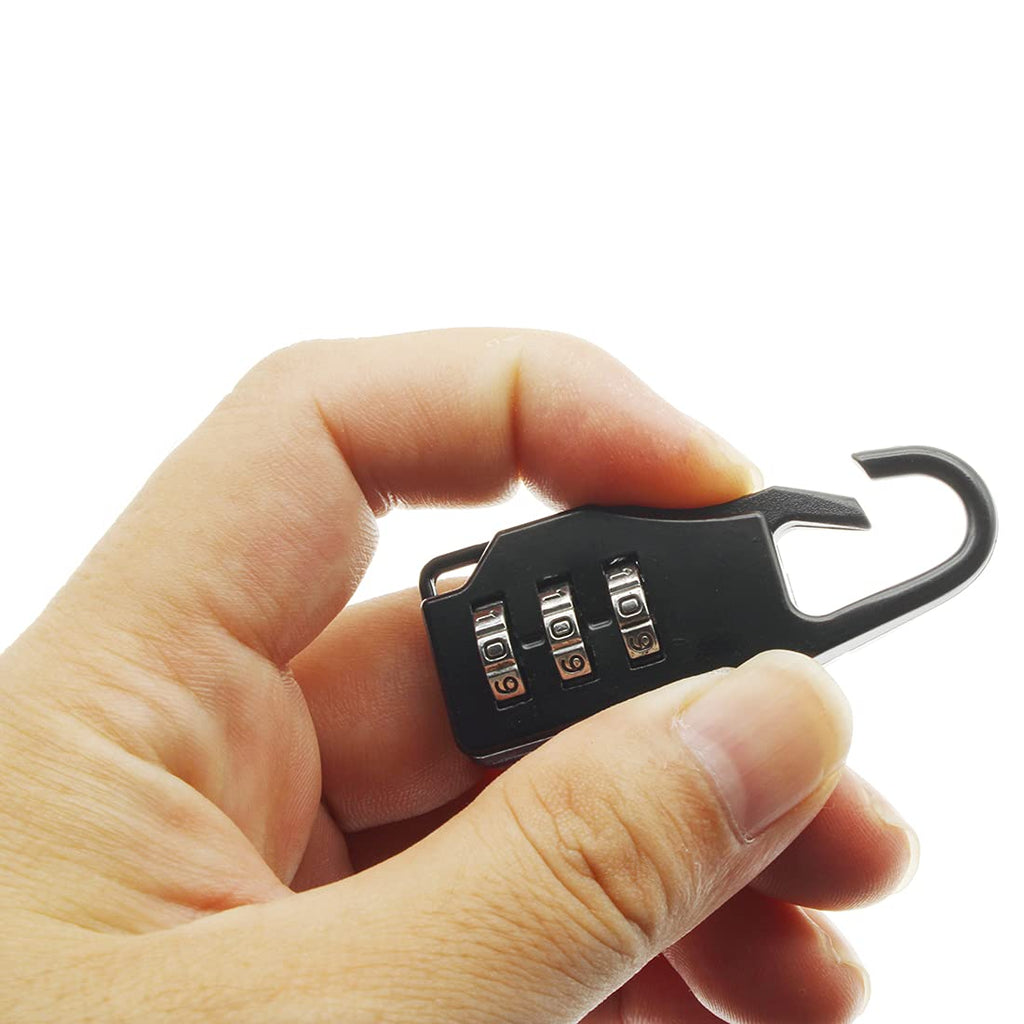 HAJXZH 6 Pcs Luggage Combination Locks Padlock Zinc Alloy Small Safe Combination Padlock, for Backpacks Bags Suitcases Luggage Briefcases Notebook (6 Colors)
