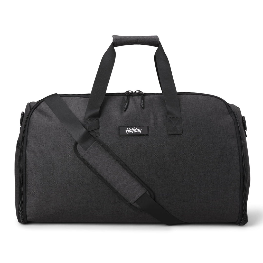 Halfday Convertible 2-in-1 Garment Duffel Weekender Bag 45L | Wrinkle-Free Travel, Hanging Suit Compartment, Shoe Pockets, Trolley Sleeve. Durable & Water-Resistant Carry-on, Shadow