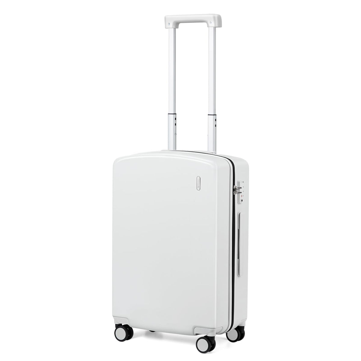 Hanke Hardside Carry-On Luggage 22x14x9 Airline Approved, 20 Inch Hard Shell Suitcases with Spinner Wheels, PC Hardshell Small Rolling Suitcase for Women Men with Tsa Lock(Smoke White)