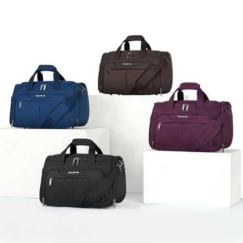 Hanke Underseat Carry On luggage Bags for Travel, Foldable Travel Bags for Women, Soft Lightweight Personal Item Travel Bag Small Carry On Bags for Airplanes, Travel Tote Bags for Women Men.（Purple）