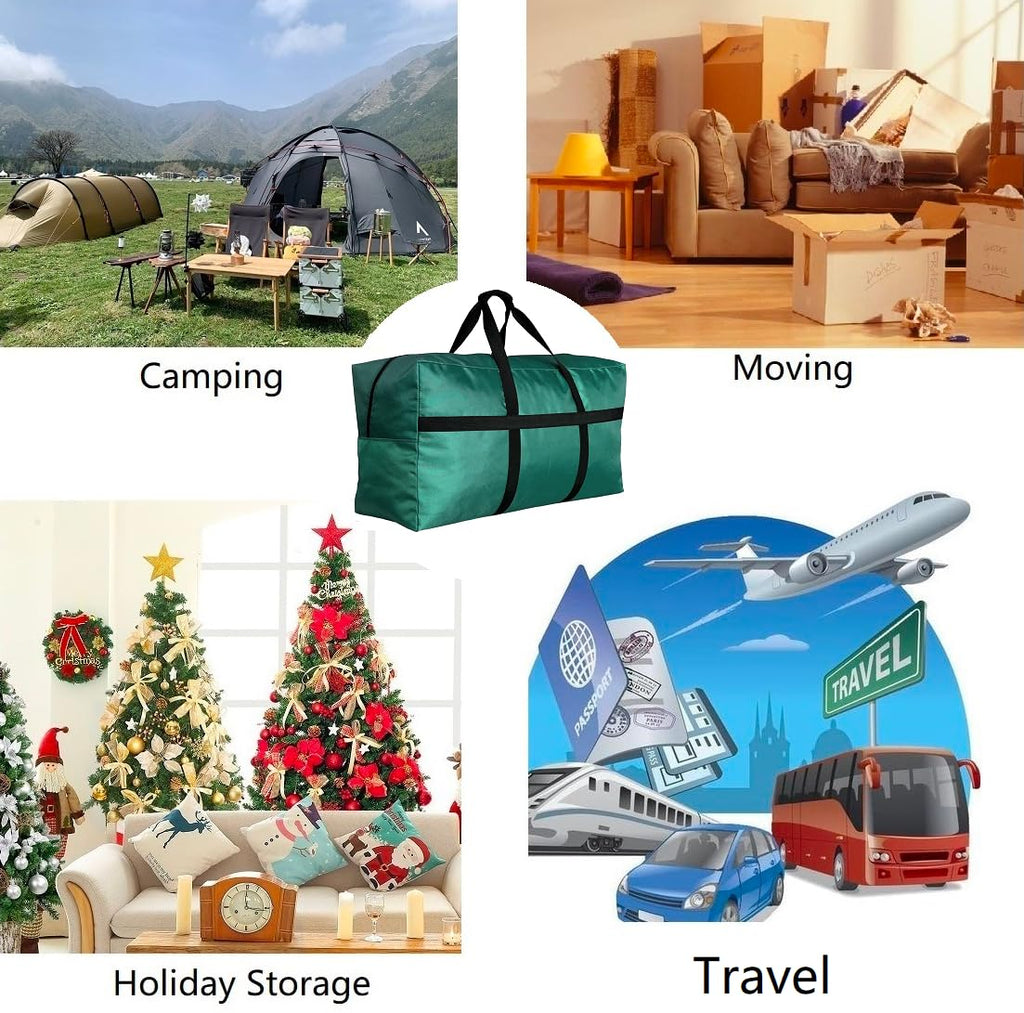 HaoHakka Extra Large Storage Duffle Bag for Travel, Big Foldable XL Duffle Bag for Traveling - Turquoise