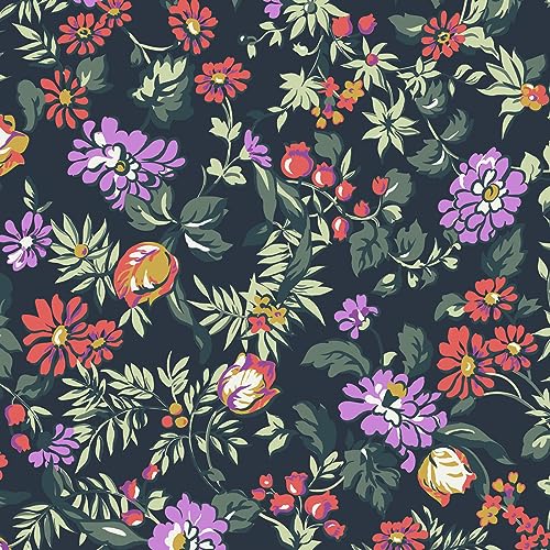 Hardside Rolling Suitcase Luggage, Fresh - Cut Floral Green, 29" Check In