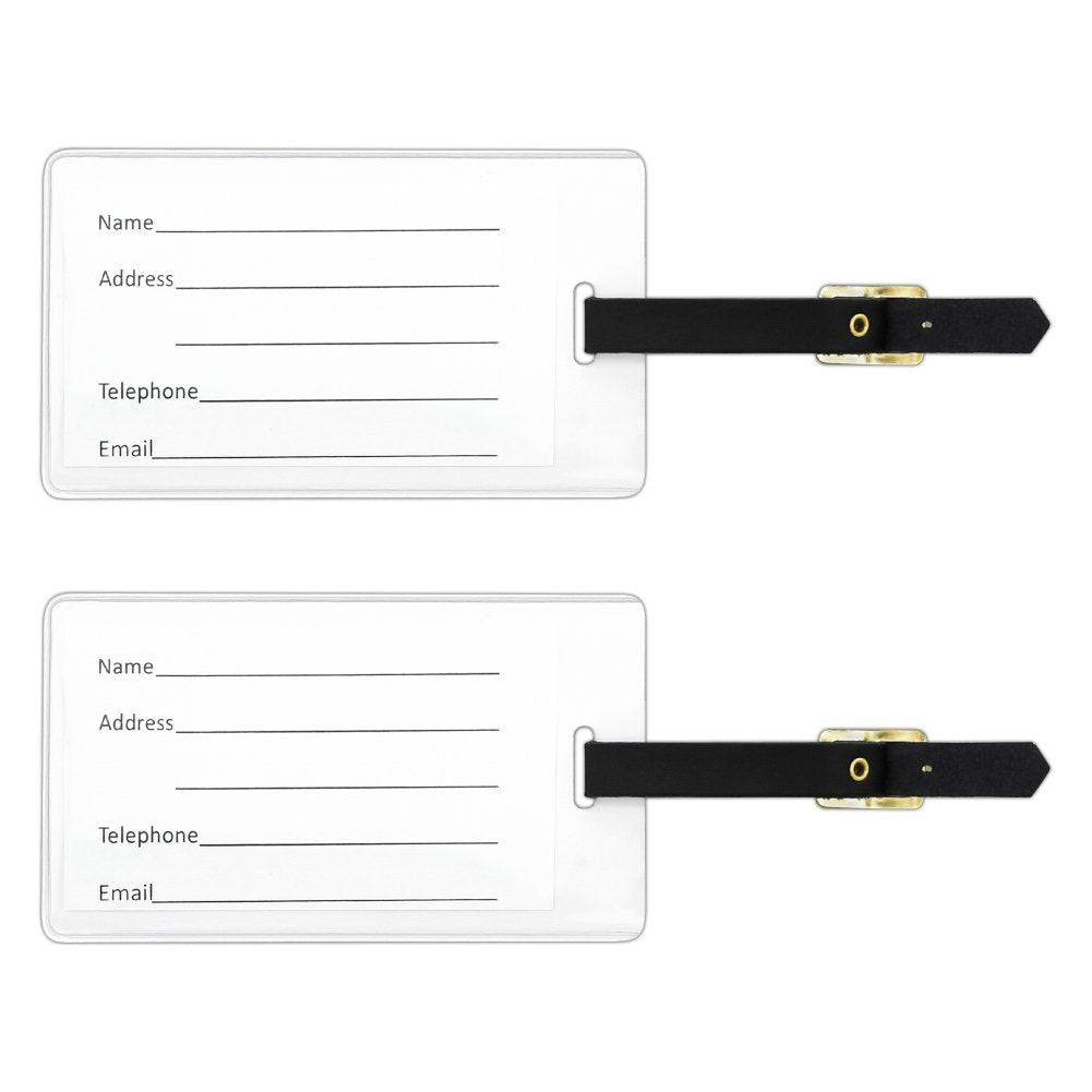 Harry Potter Hogwarts Floral Crest Luggage ID Tags Carry - On Cards - Set of 2