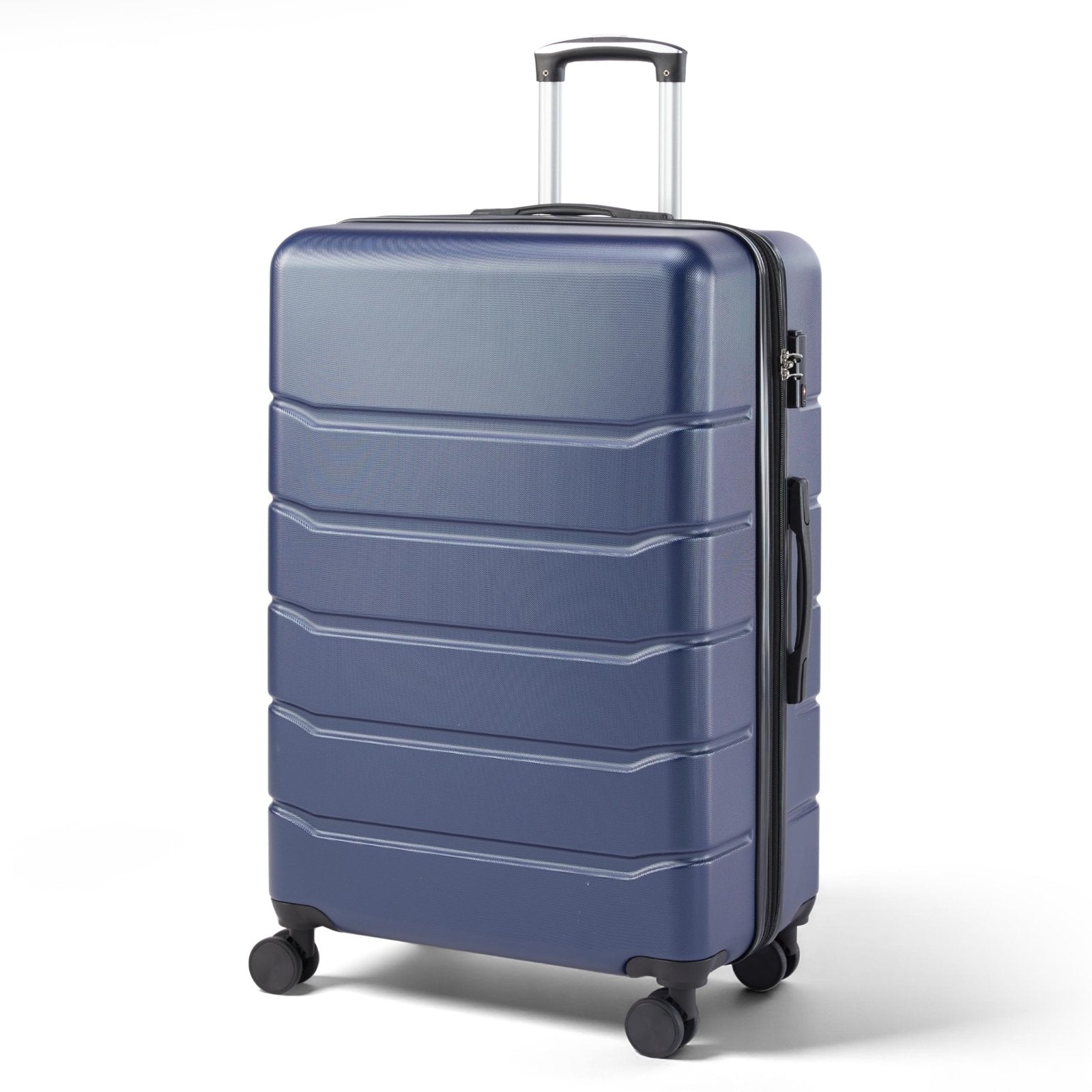 HealSmart Hardside Carry-On Luggage, Expandable Portable Hardshell Luggage with Spinner Wheels, Lightweight Suitcase TSA Lock, 28 Inch, Blue