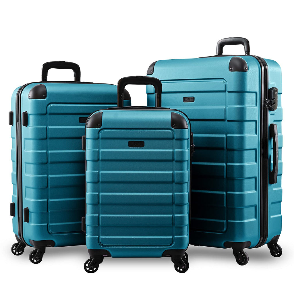Hipack Prime Hardside 3-Piece Spinner Luggage Set - Turquoise