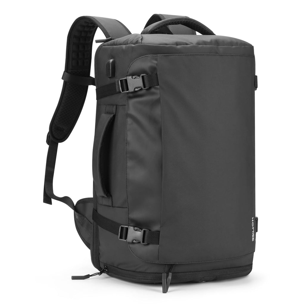 HOMIEE Travel Backpack 40L TSA Friendly Flight Approved Carry-on Luggage, Waterproof Business Computer Backpack Fits 17.3 Inch Laptop, Extra Large Weekender Bag with Shoe Compartment, Black